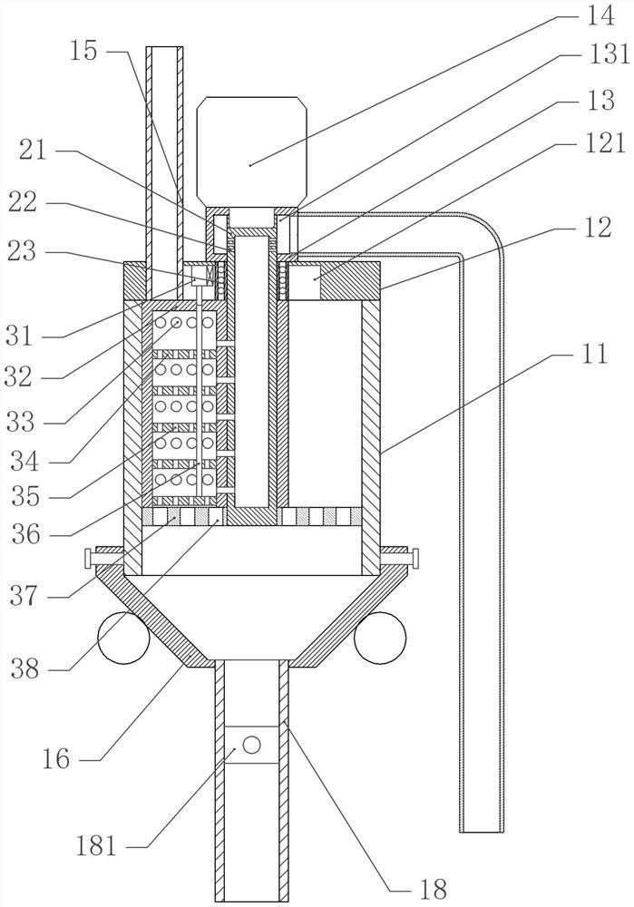 Grease depositing tank