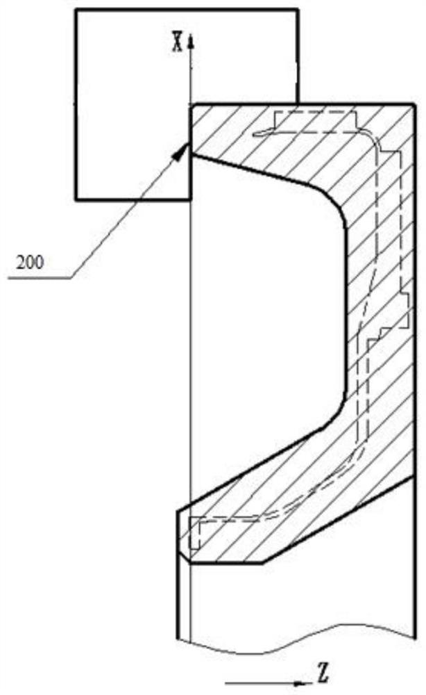 Machining method for large-diameter thin-wall diffuser of aero-engine