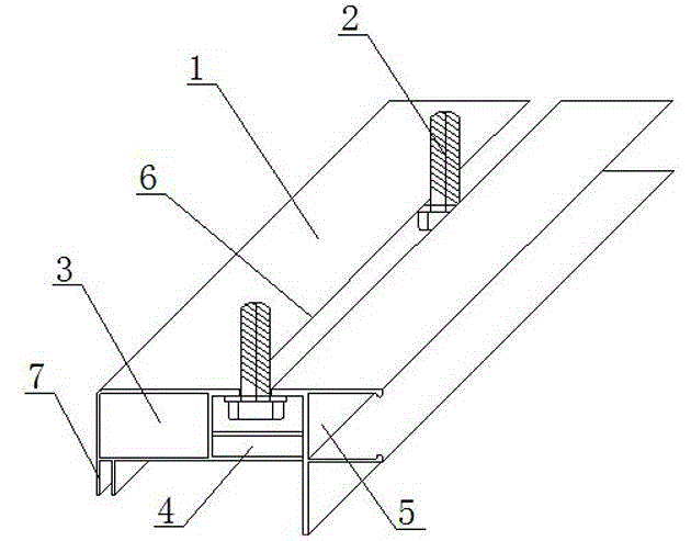 Complete set of novel fixing and installing component for lintel screen