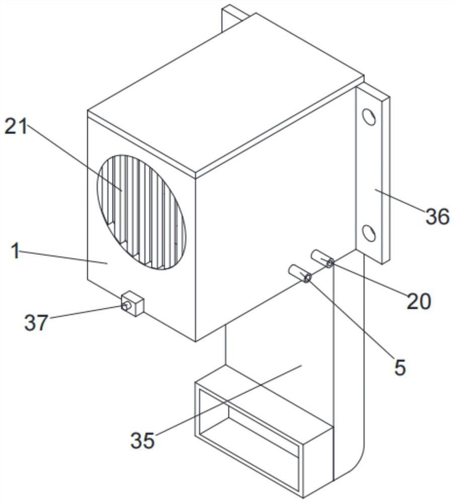 Anti-clogging smoke absorption treatment device for fire