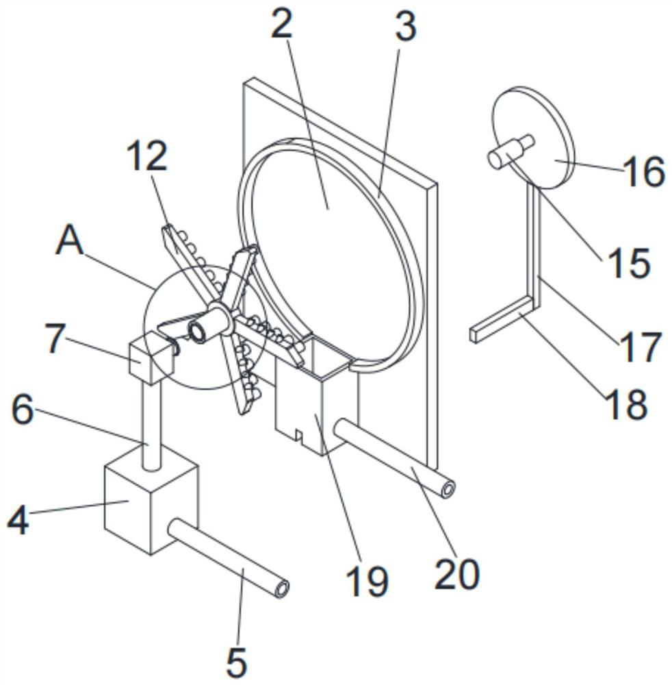 Anti-clogging smoke absorption treatment device for fire