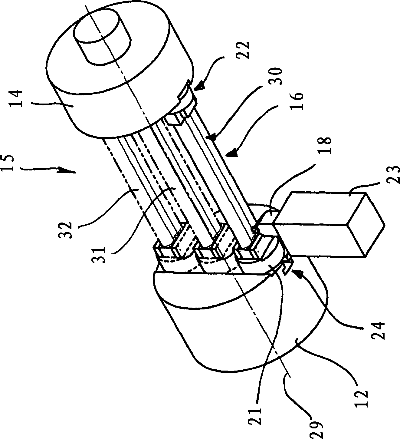 Method and turning device for chip turning