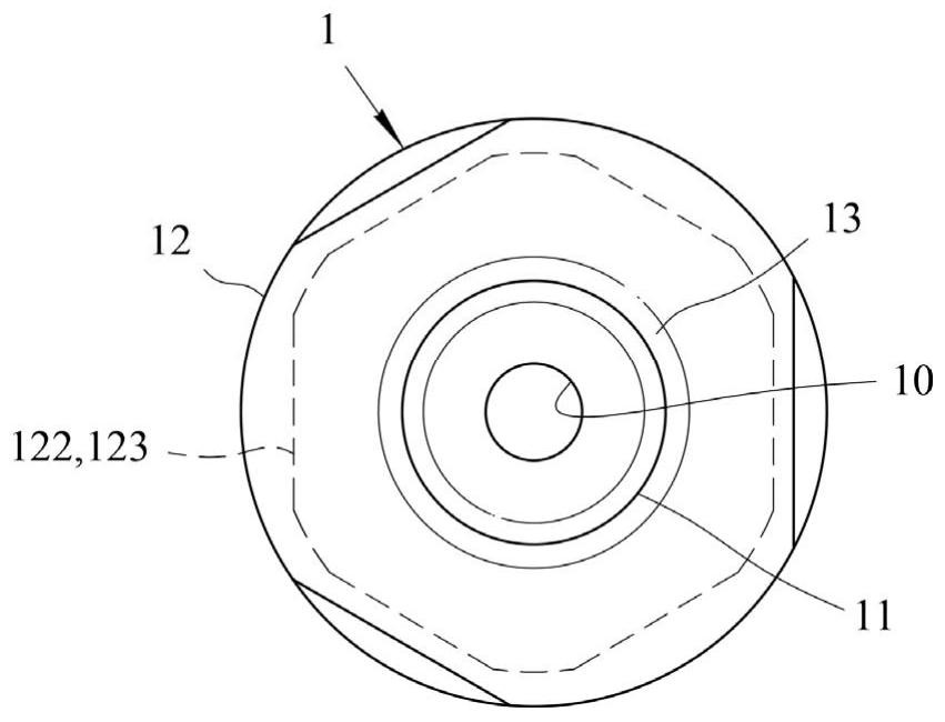 Collet type cutter structure