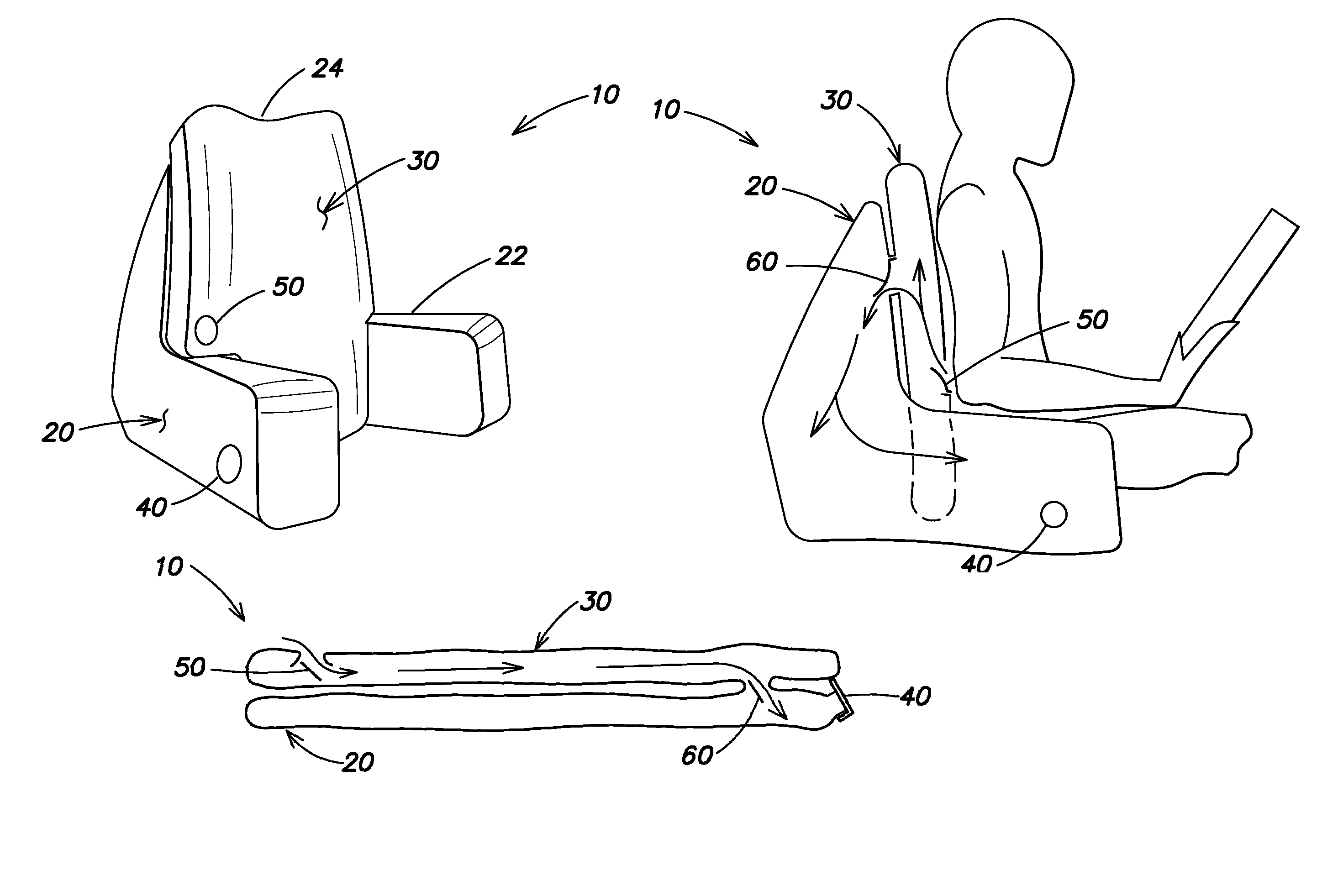 Fluidic chambers fluidly connected by one way valve and method for use
