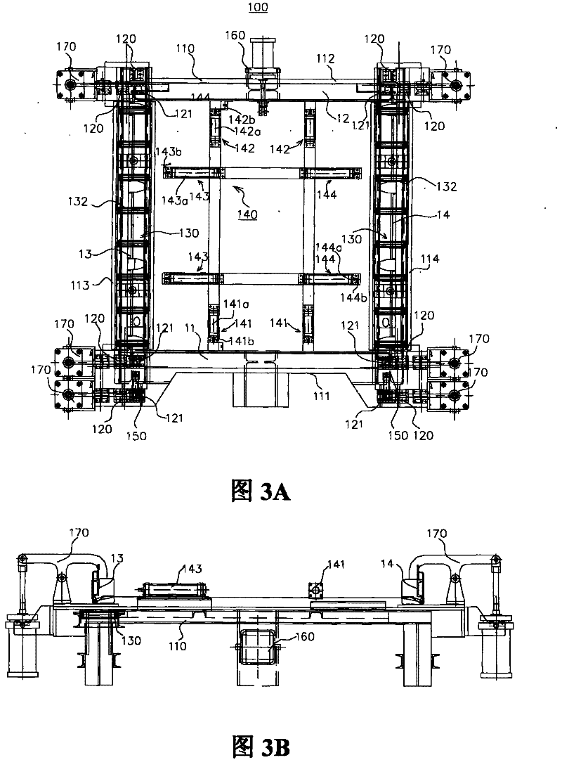 Container after-frame assembling tyre and assembling method