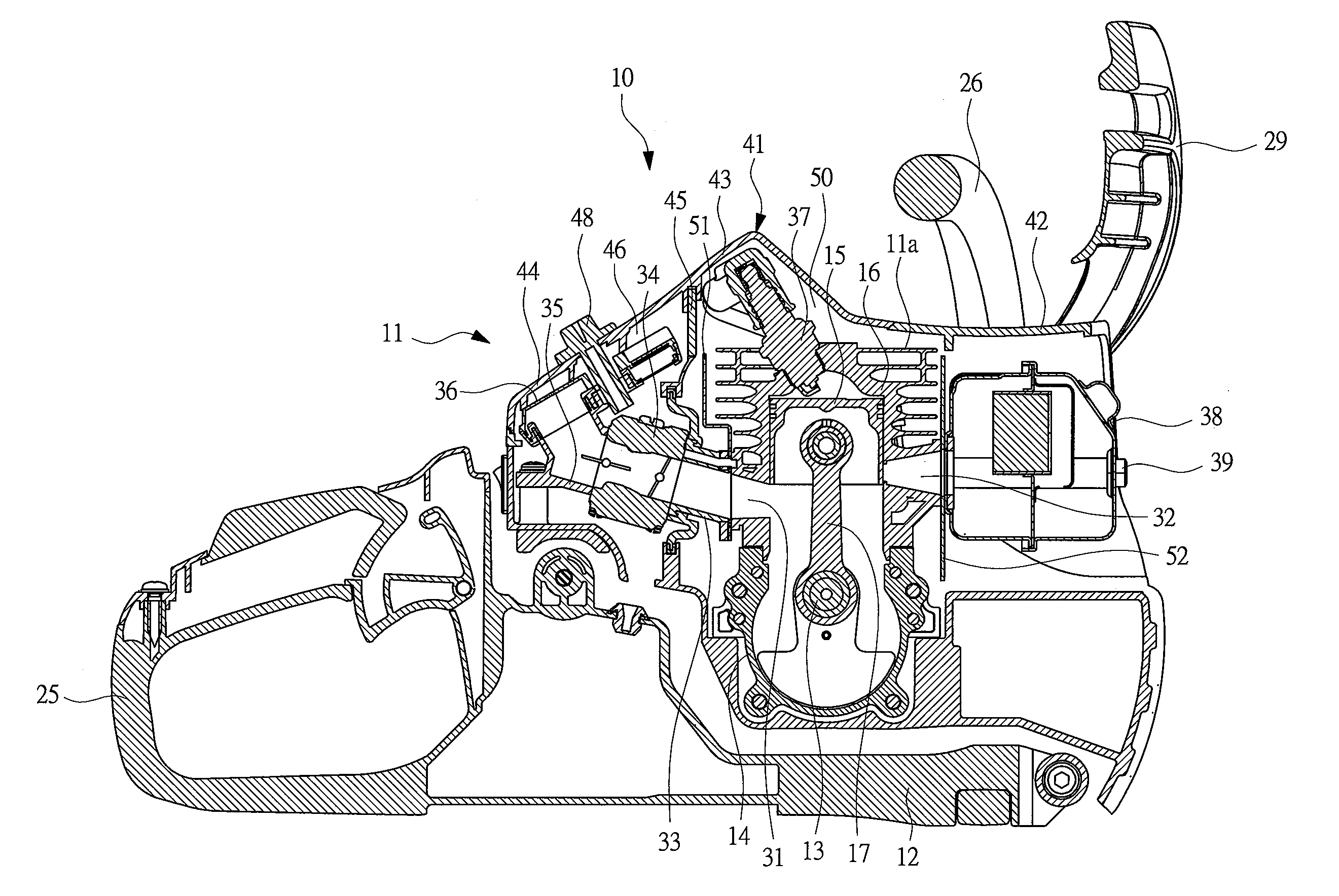 Engine and engine power tool