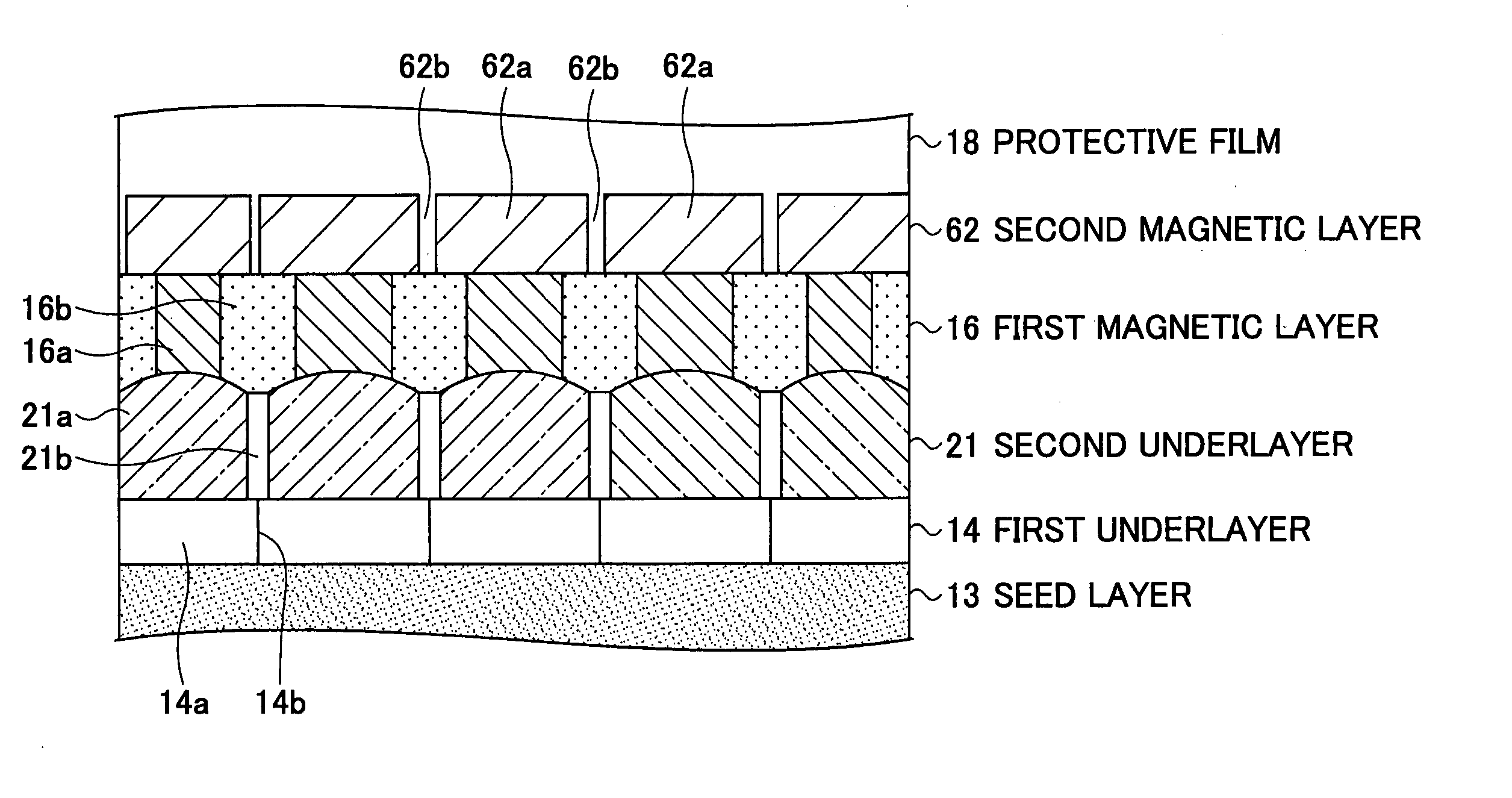 Perpendicular magnetic recording medium, manufacturing method thereof, and magnetic storage device