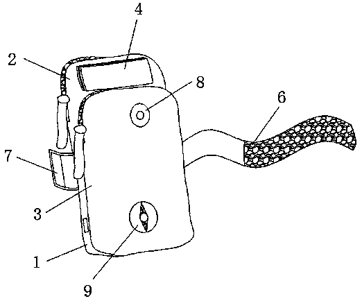 Mobile phone arm bag for outdoor exercise
