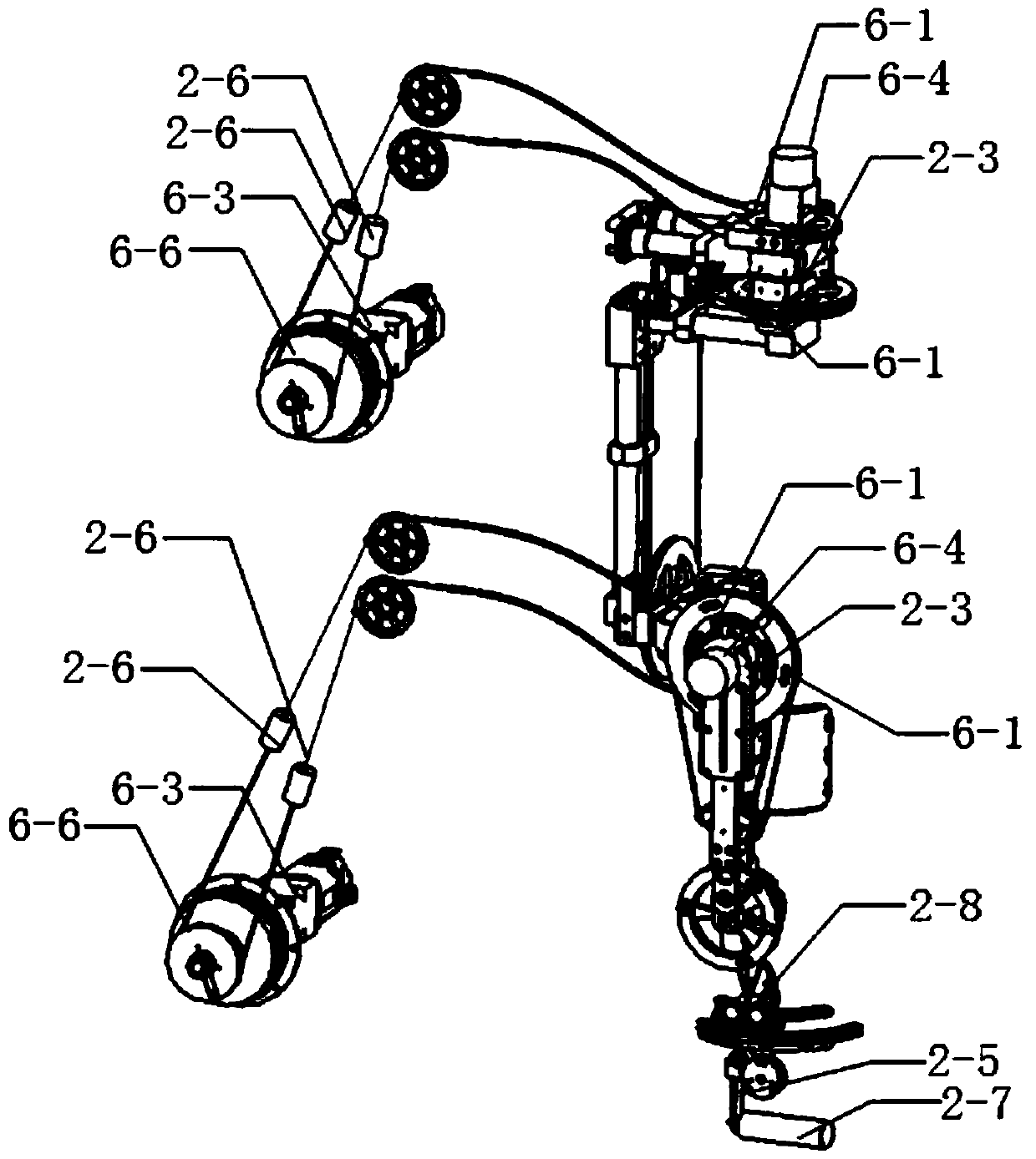 An underactuated upper limb rehabilitation robot control system