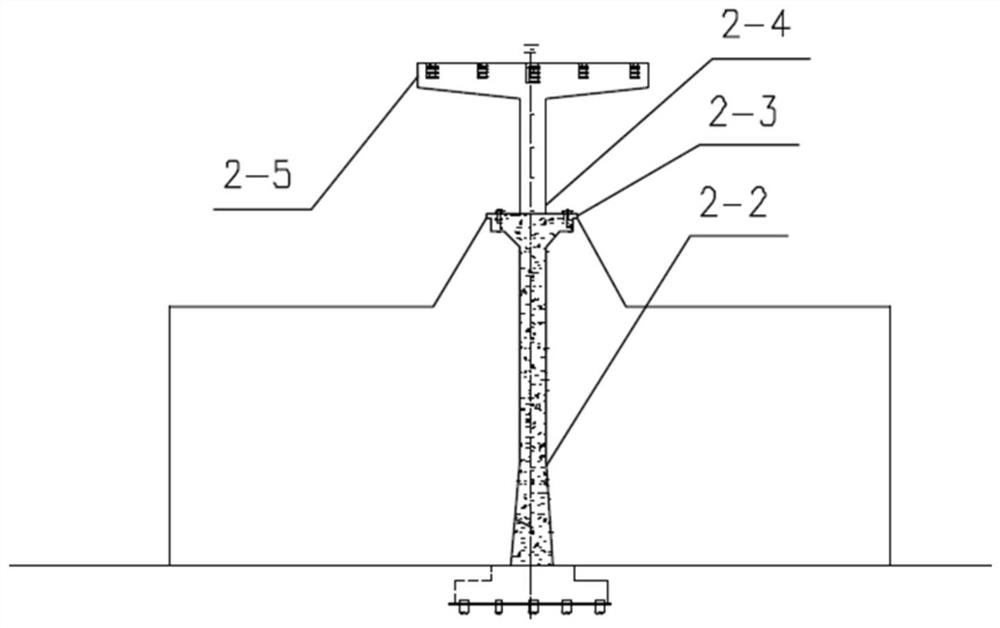 Construction technology of continuous-span common-column C-shaped stock yard