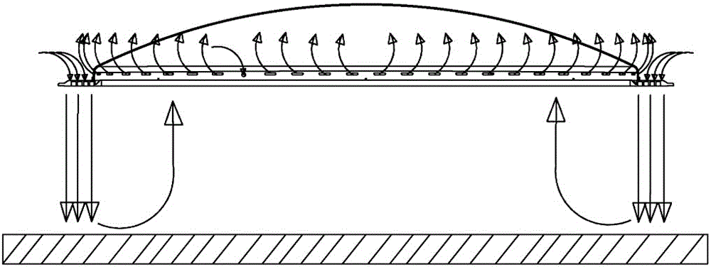 Multifunctional suspended ceiling structure for indoor air circulation and purification