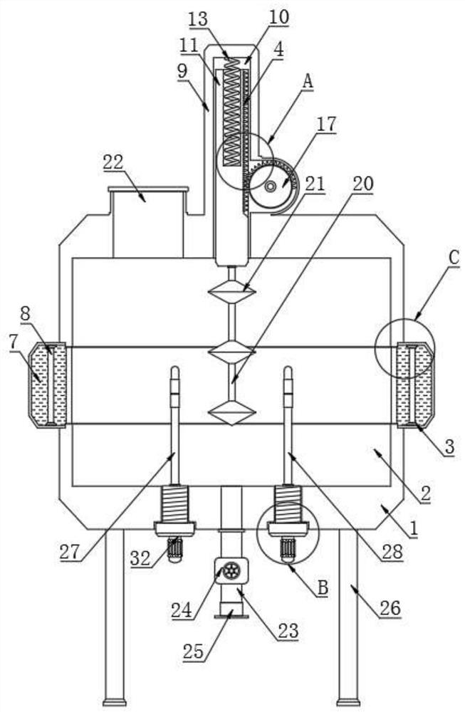 Device for comprehensively recovering copper and silver from wastewater and using method thereof