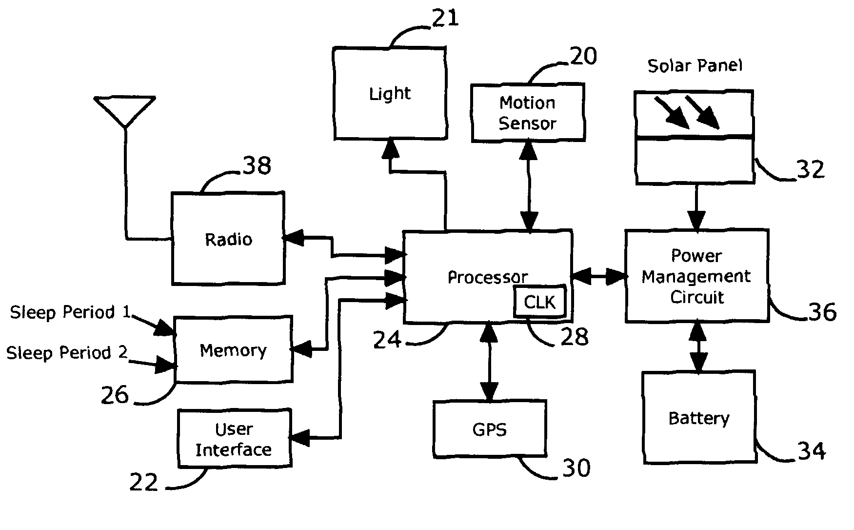 Solar lighting radio communication method and apparatus