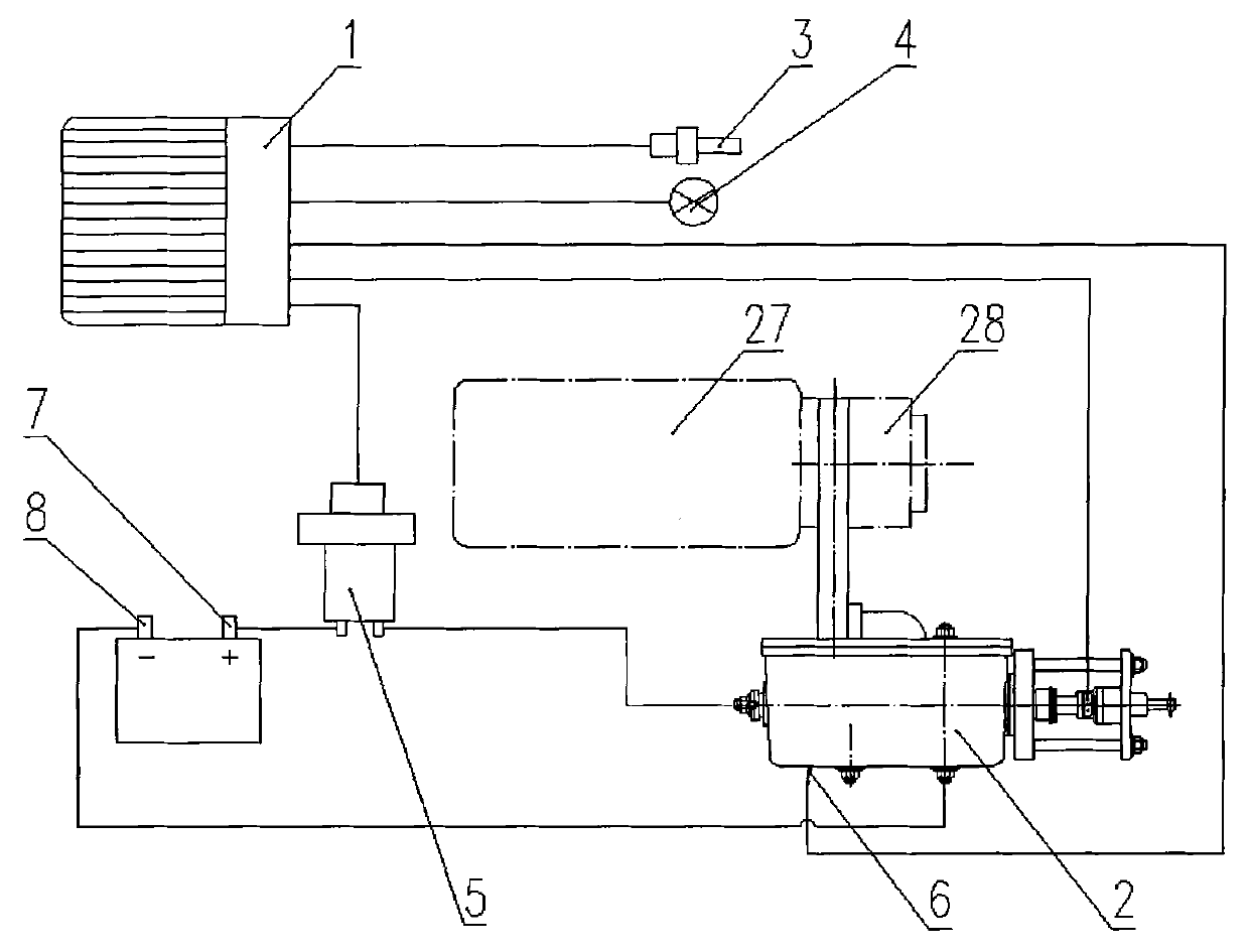 Cold start device and cold start method of M100 methanol engine