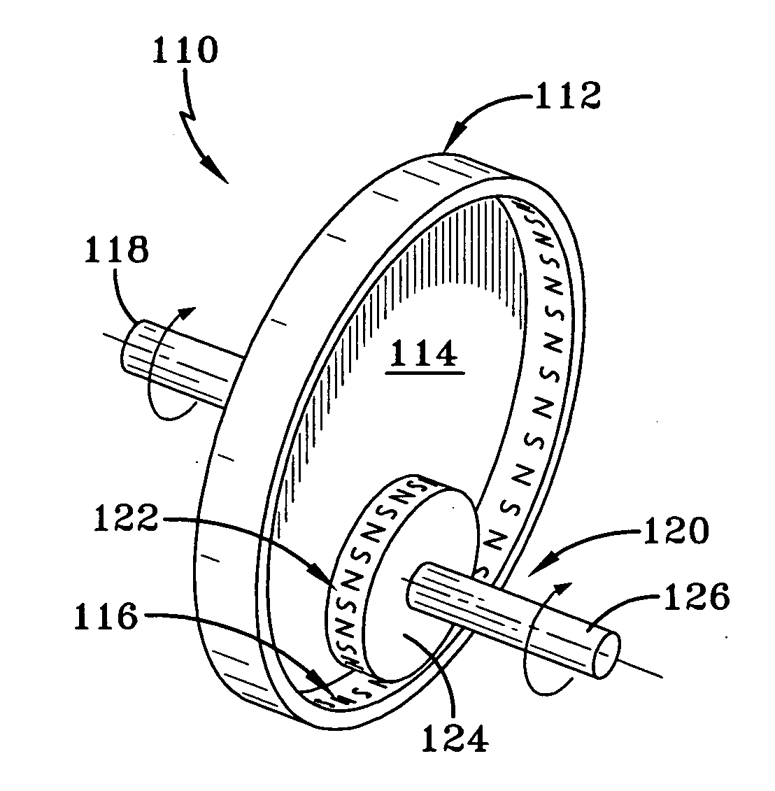 Inherently torque limiting magnetically-coupled wheels
