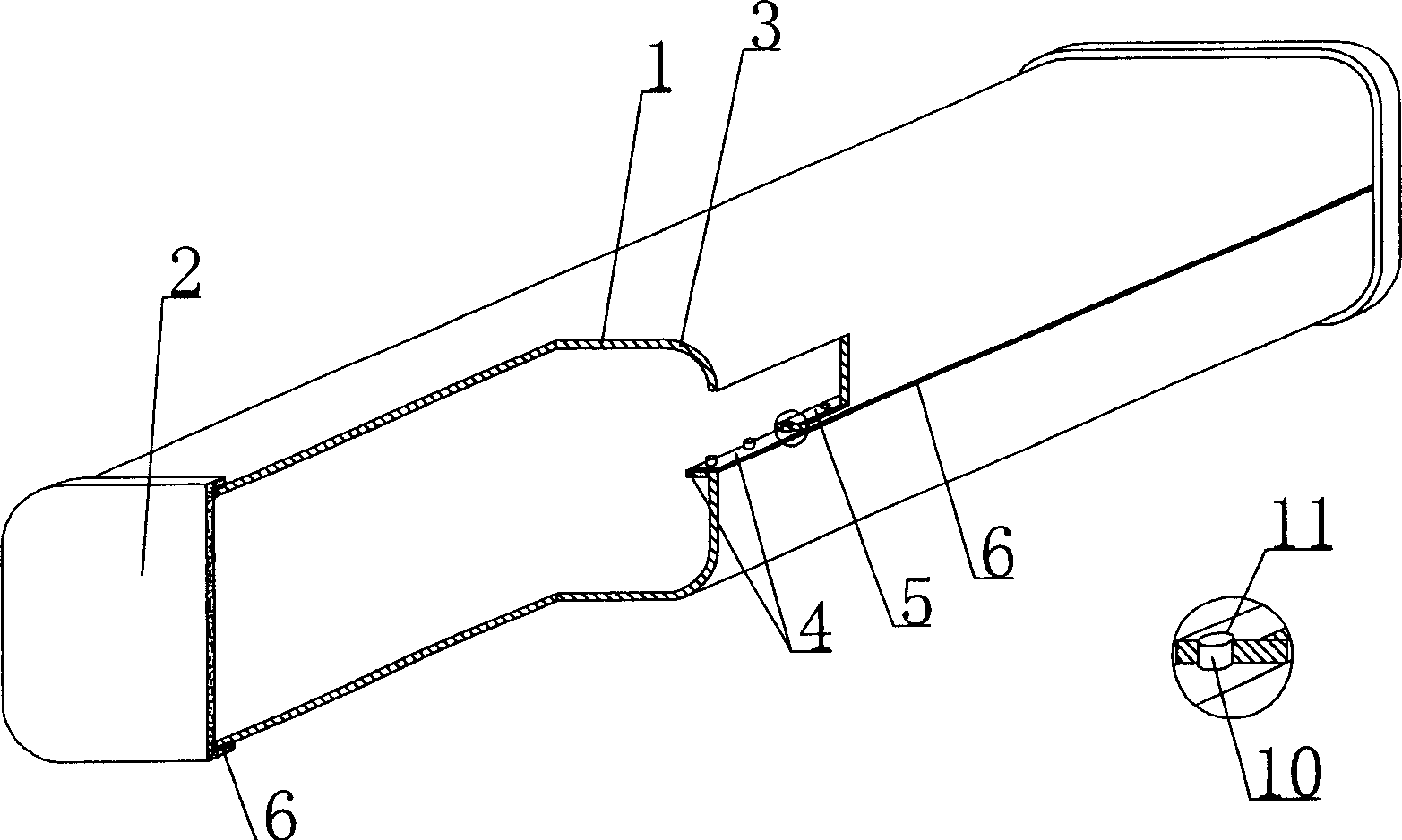 Plastic pipe with thin wall