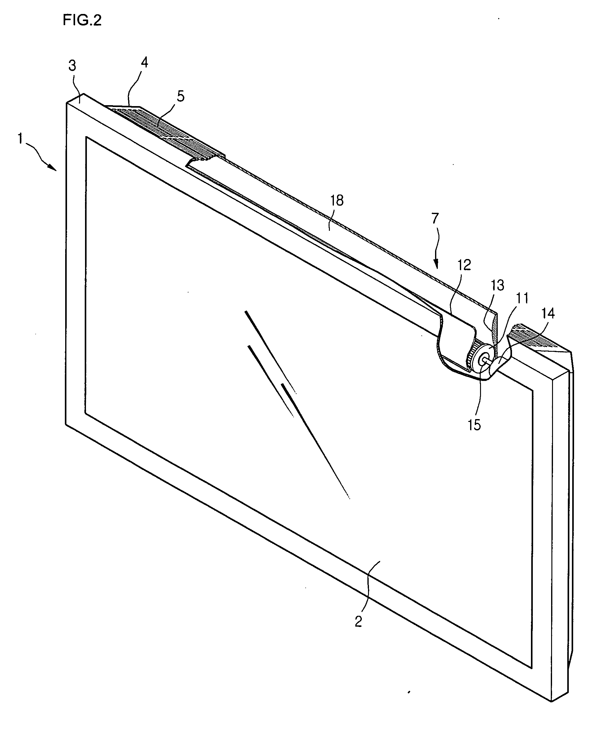 Cooling apparatus for flat display device
