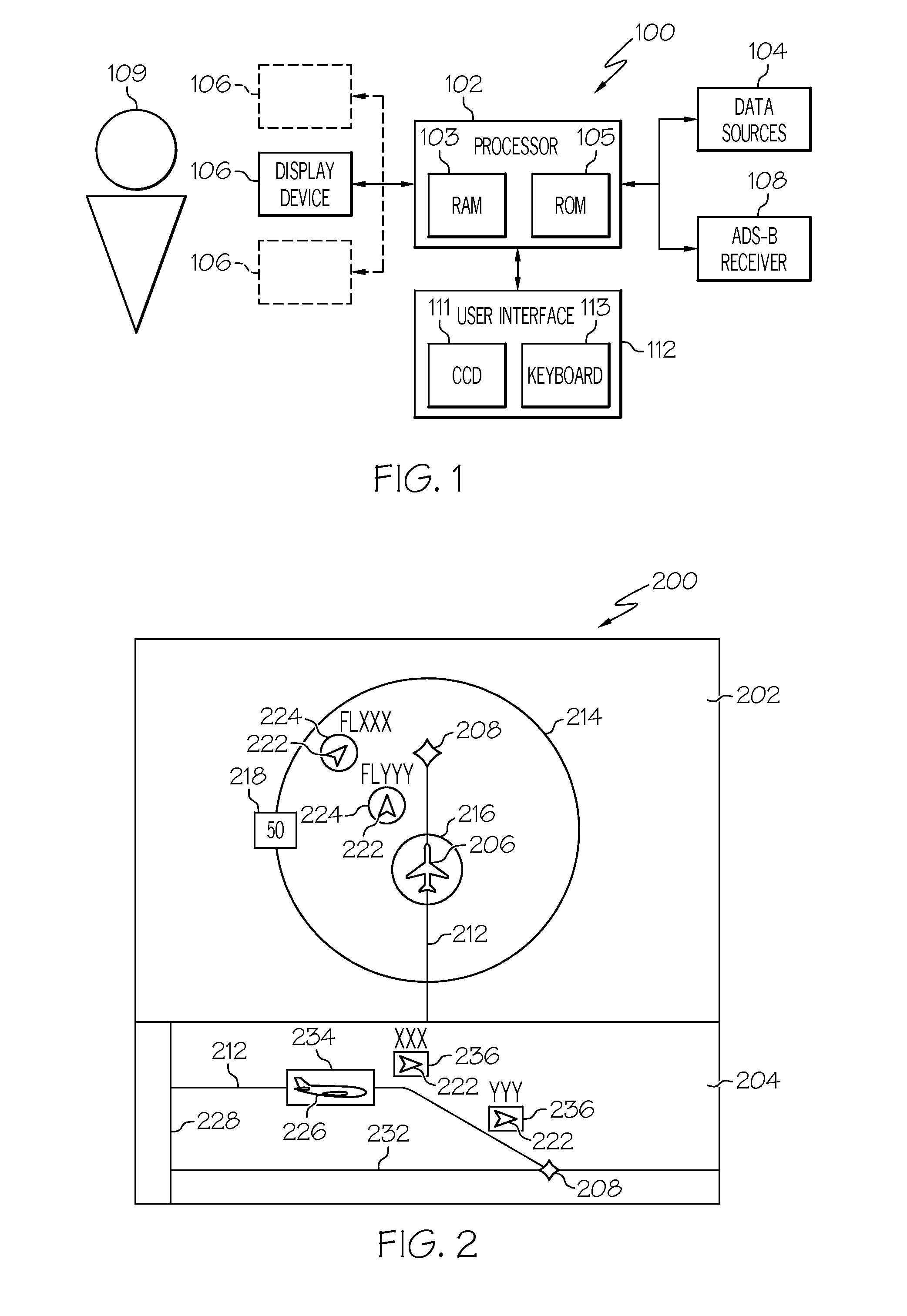 Aircraft navigation accuracy display system