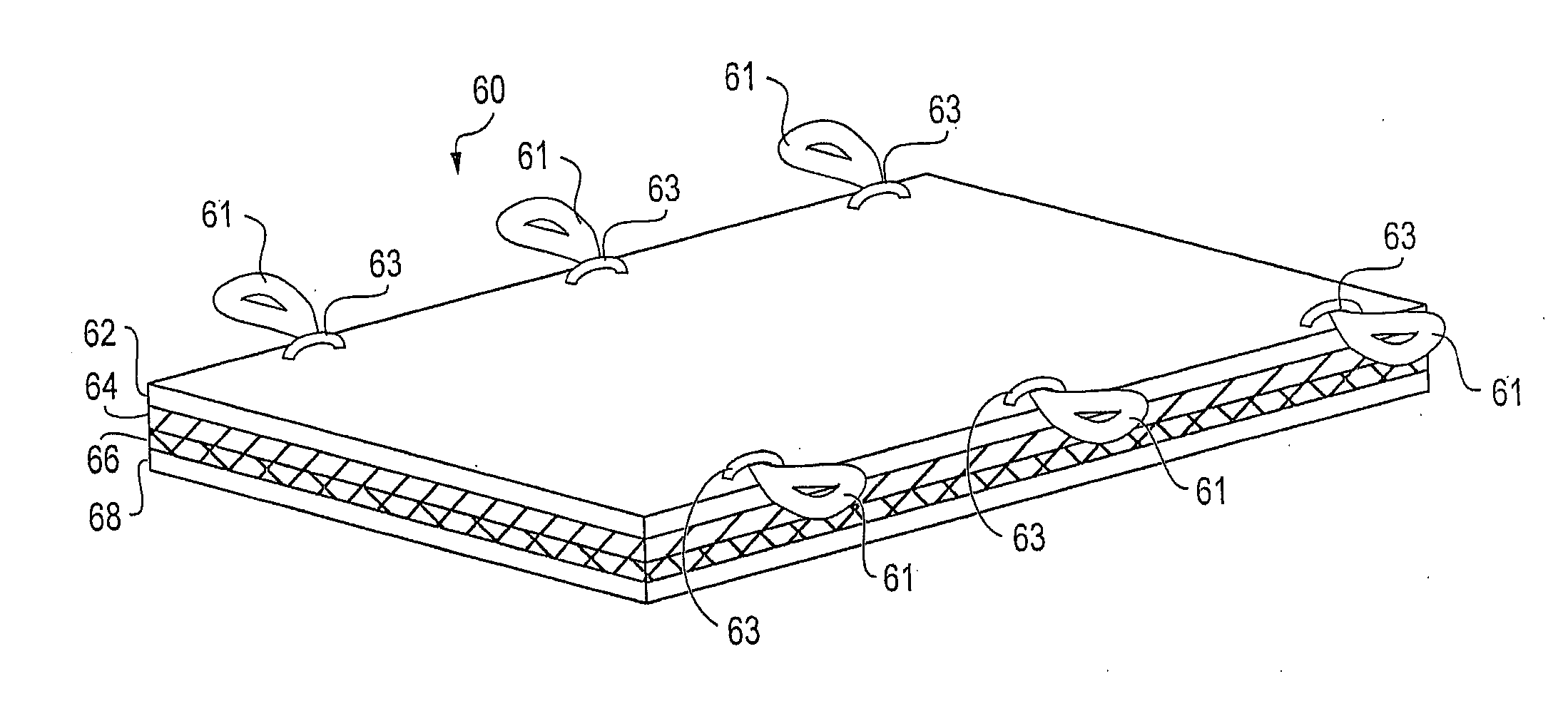 Bed pad with polyethylene layer