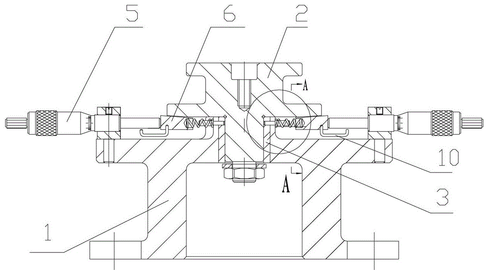 Arc end tooth gauge inspection and adjustment device