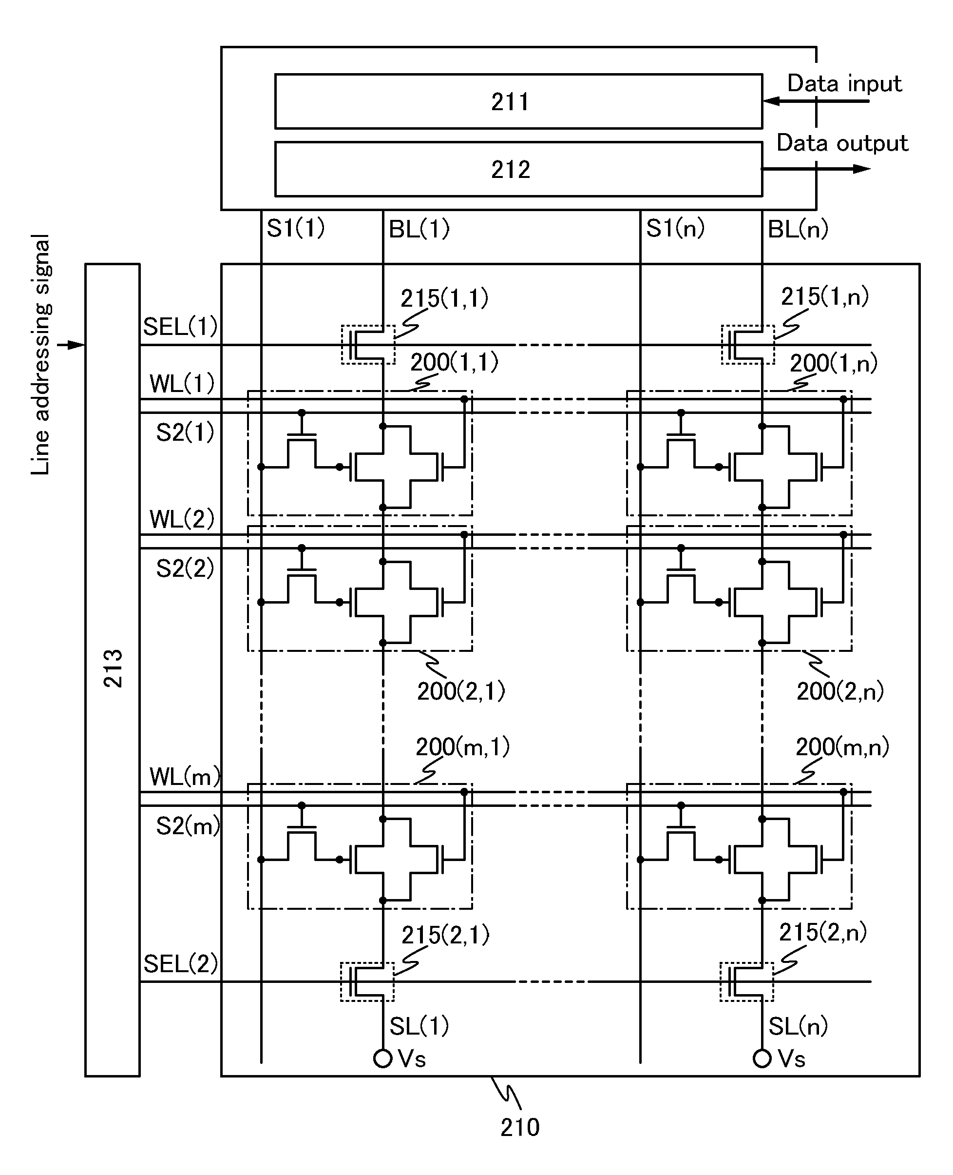Oxide-based thin-film transistor (TFT) semiconductor memory device having source/drain electrode of one transistor connected to gate electrode of the other