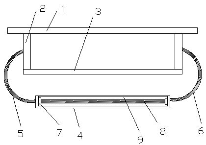 Bath towel holder with ultraviolet light disinfection function