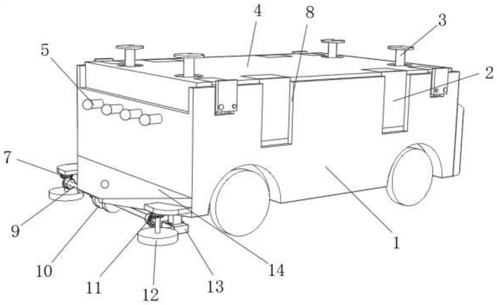 Automatic guided vehicle for logistics carrying