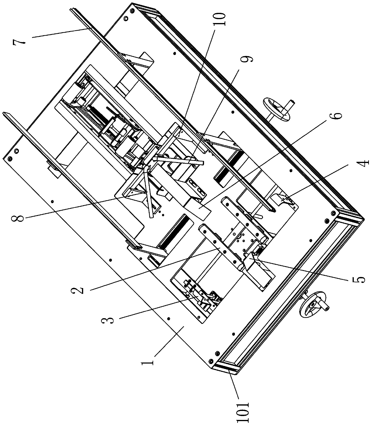 Color box dismounting cover closing device