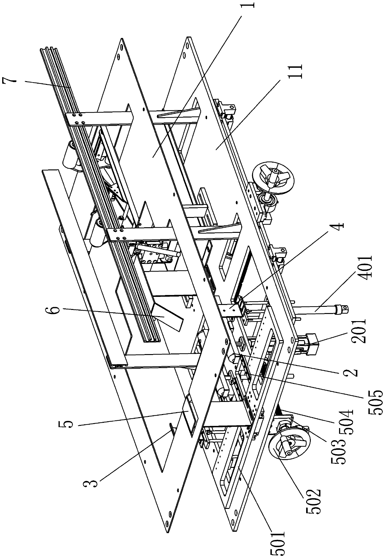 Color box dismounting cover closing device