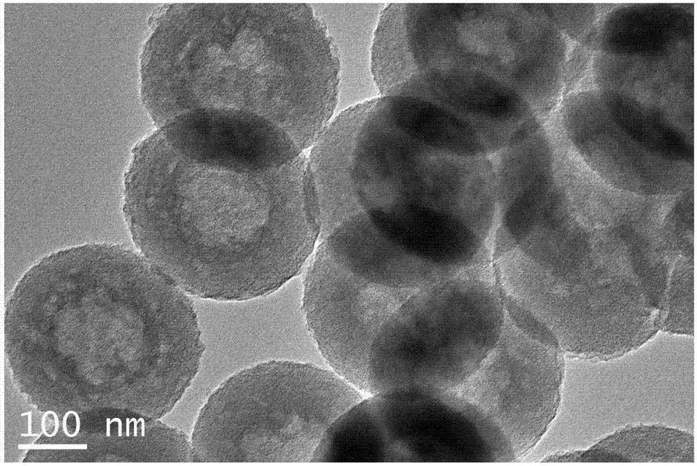 Preparation method of transition metal phosphide nano hollow spheres