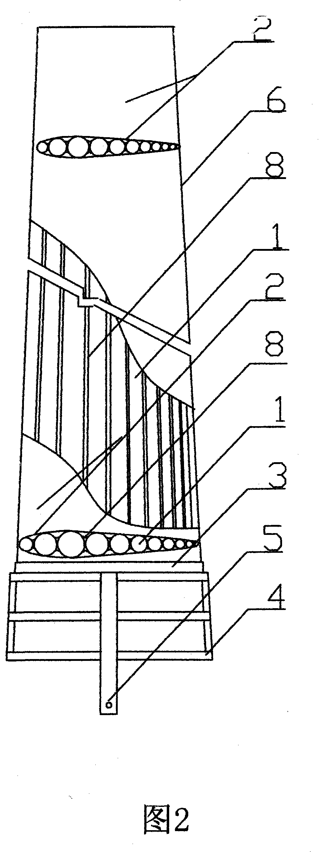 Inflatable skeleton structure blade