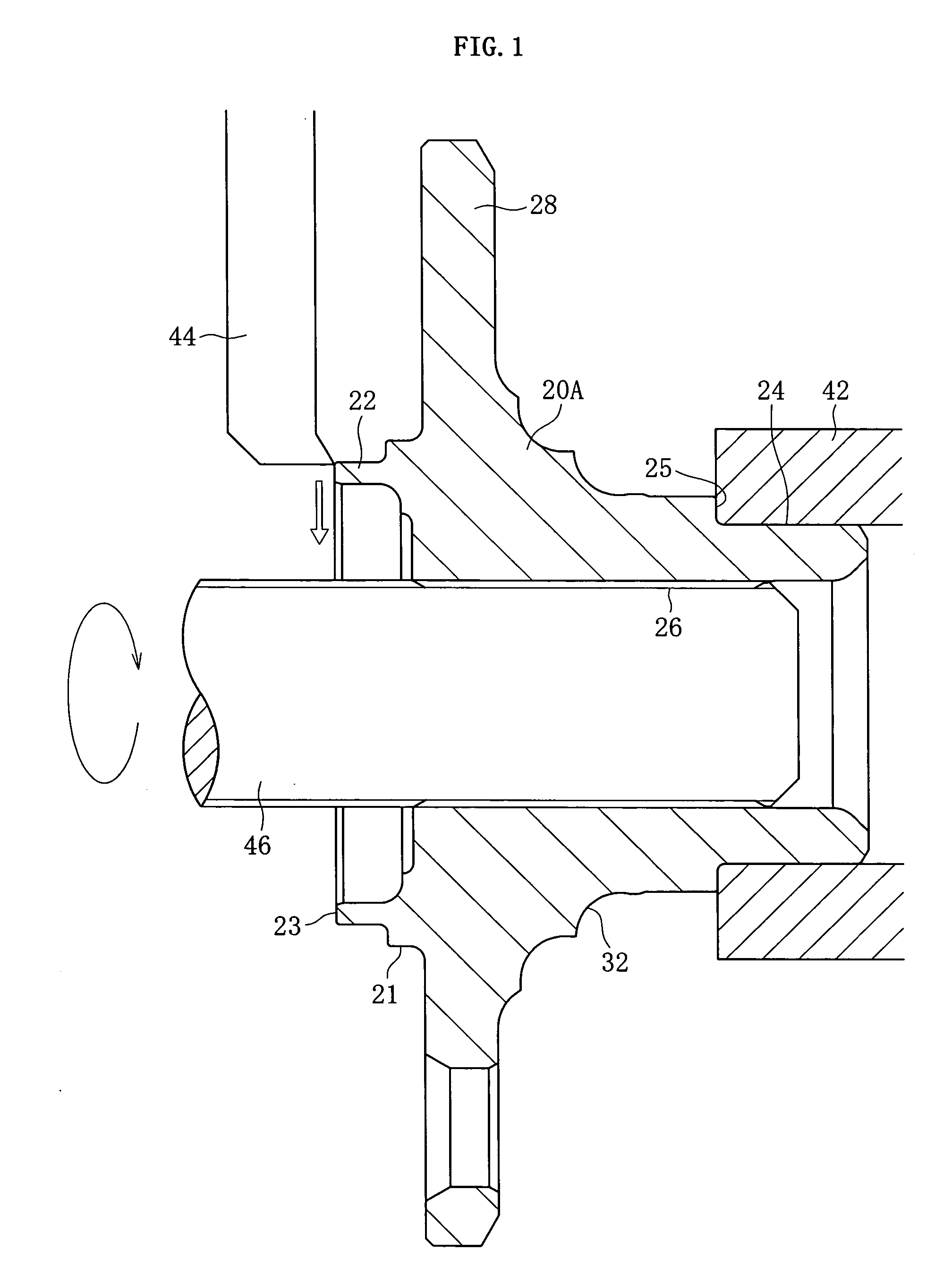 Processing method for brake rotor-equipped wheel bearing devices