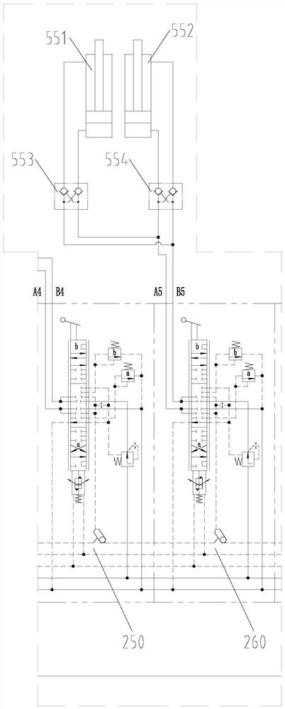 Load sensitive control hydraulic system of pile driver