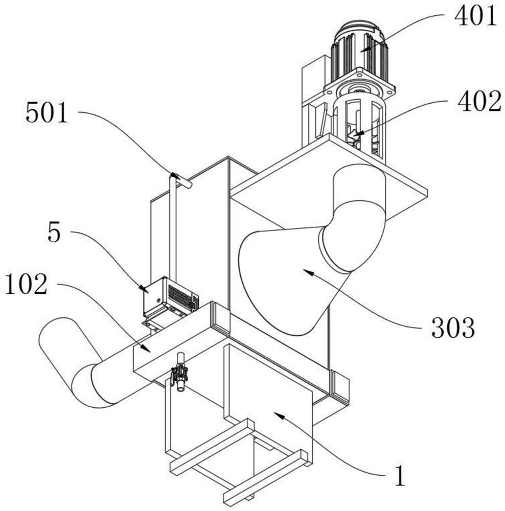 Waste gas treatment device for anesthesiology department