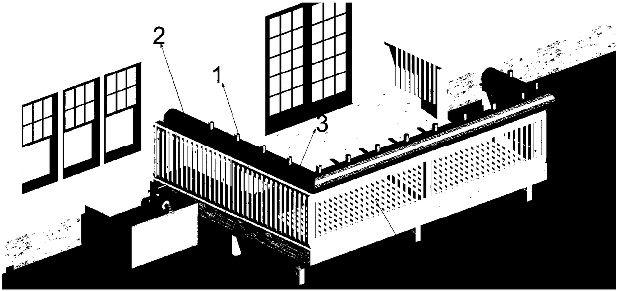 Pipeline-type moisture cultivation method for guardrails or enclosing wall greening plants