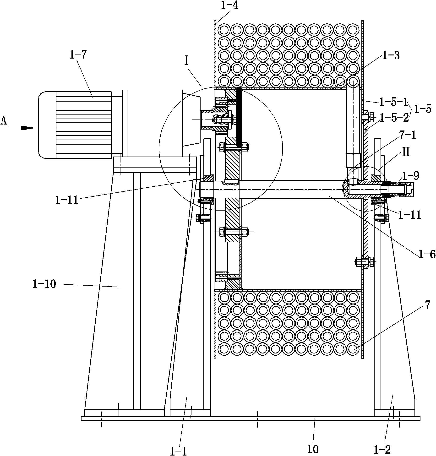 Cleaning device for direct air-cooling condenser