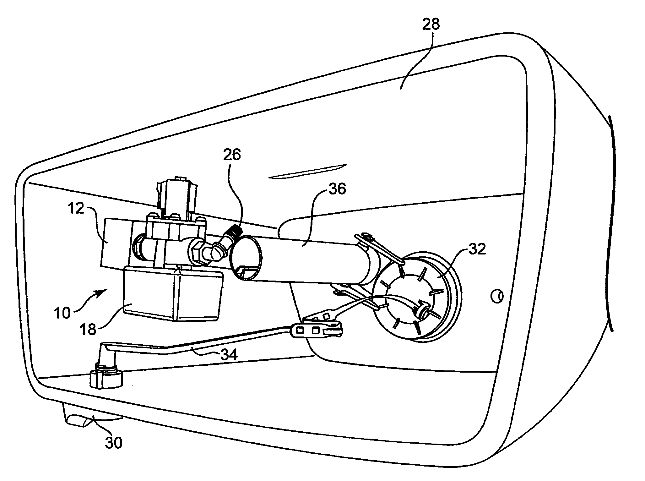 Electronic toilet tank monitor utilizing a bistable latching solenoid control circuit