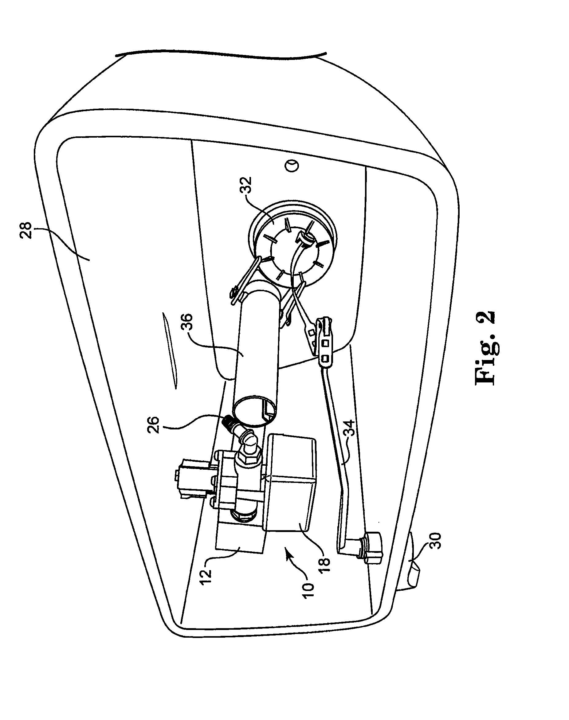 Electronic toilet tank monitor utilizing a bistable latching solenoid control circuit