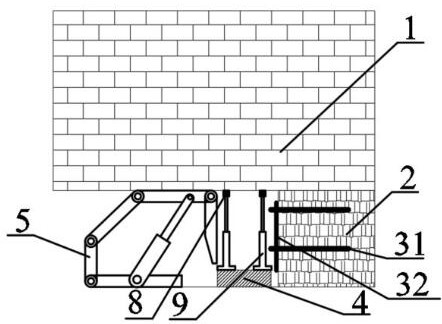 A method of forced lowering of the hard roof in the center of the working face