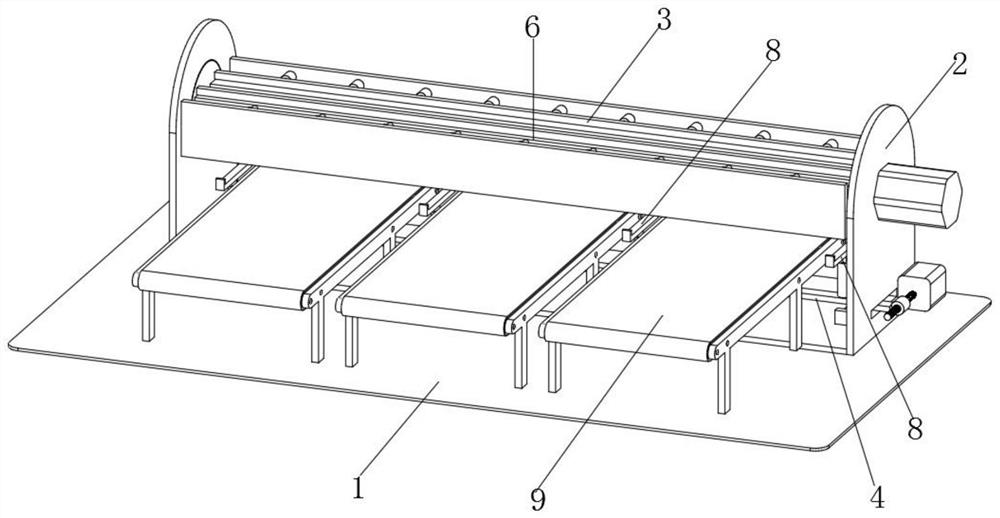 Channel steel stacking device for constructional engineering construction