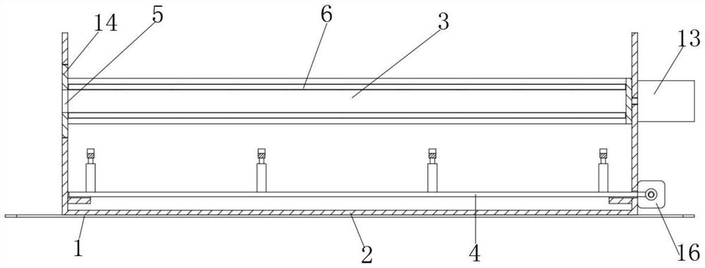 Channel steel stacking device for constructional engineering construction