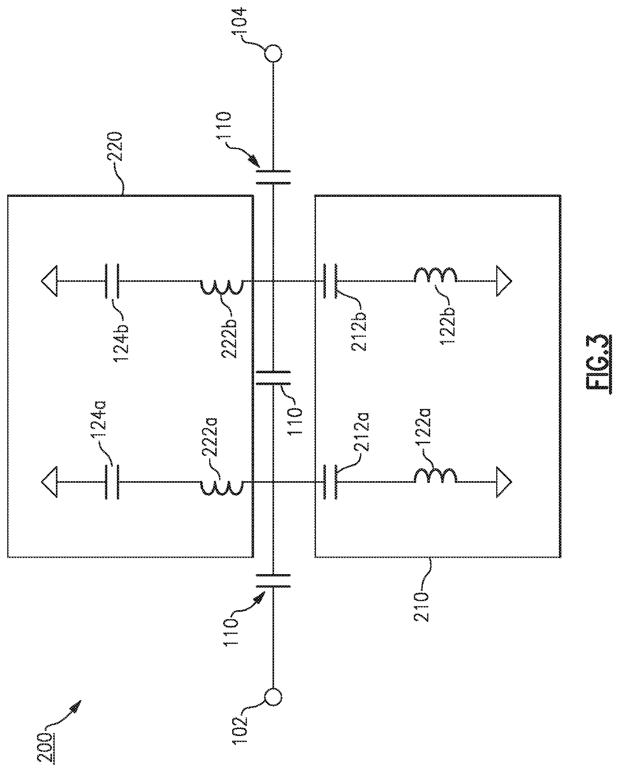Capacitive-coupled bandpass filter
