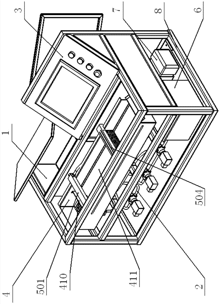 Flowing water trace oil adsorption experimental device