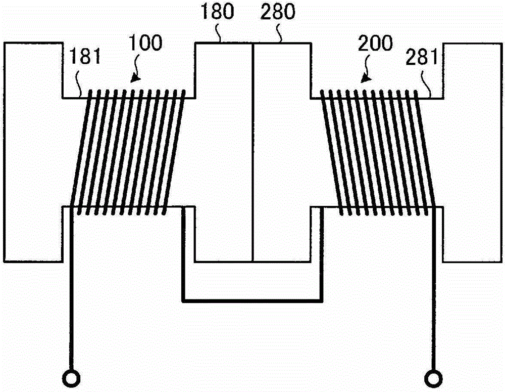 Contactless electrical-power-supplying transformer for moving body
