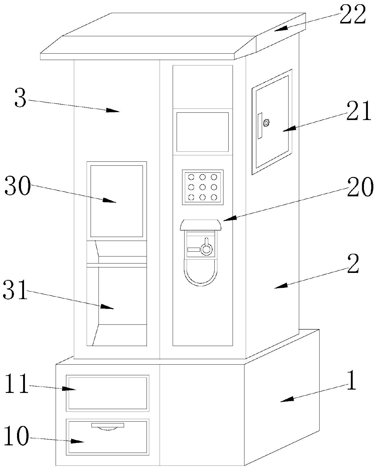 Automatic vending equipment of travel goods