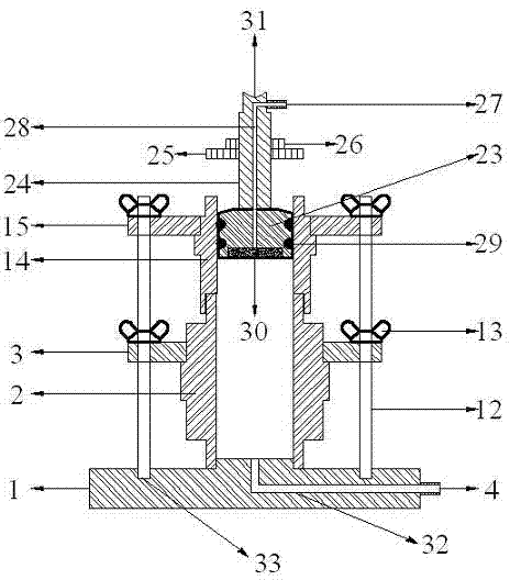 A triaxial sample preparation device for silty soil with low liquid limit