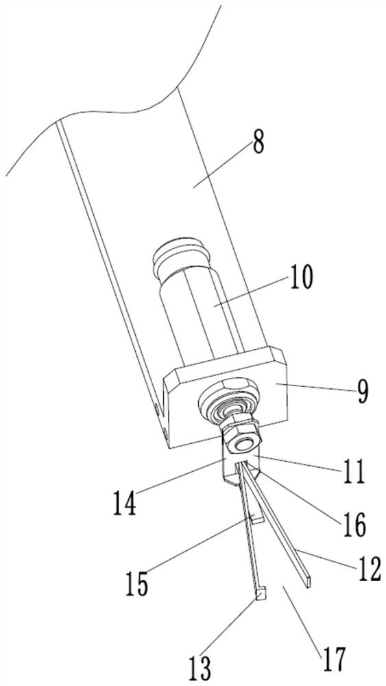 Strip-shaped tissue culture seedling inoculation device