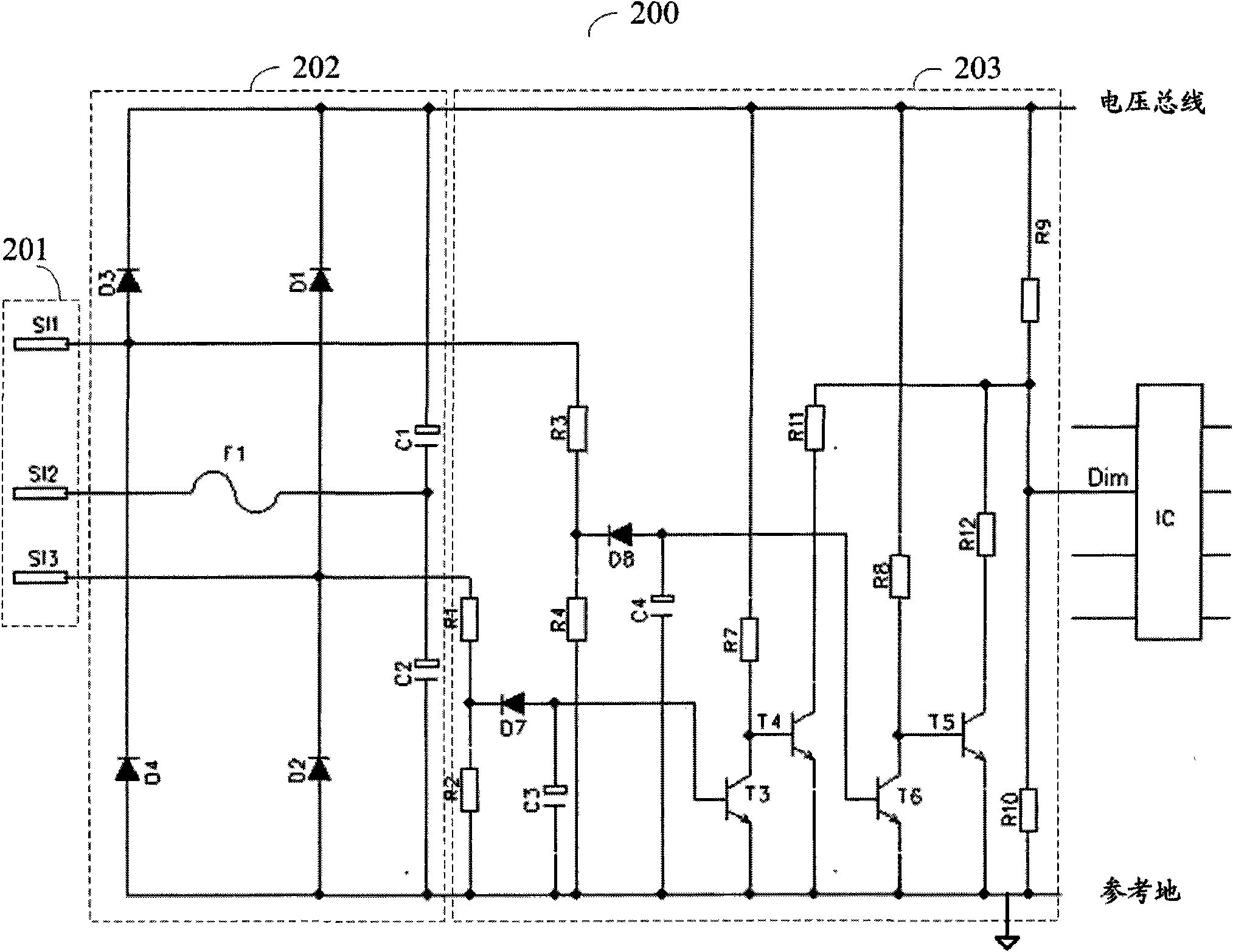 Operating resonant load circuit, dimming circuit and dimming method