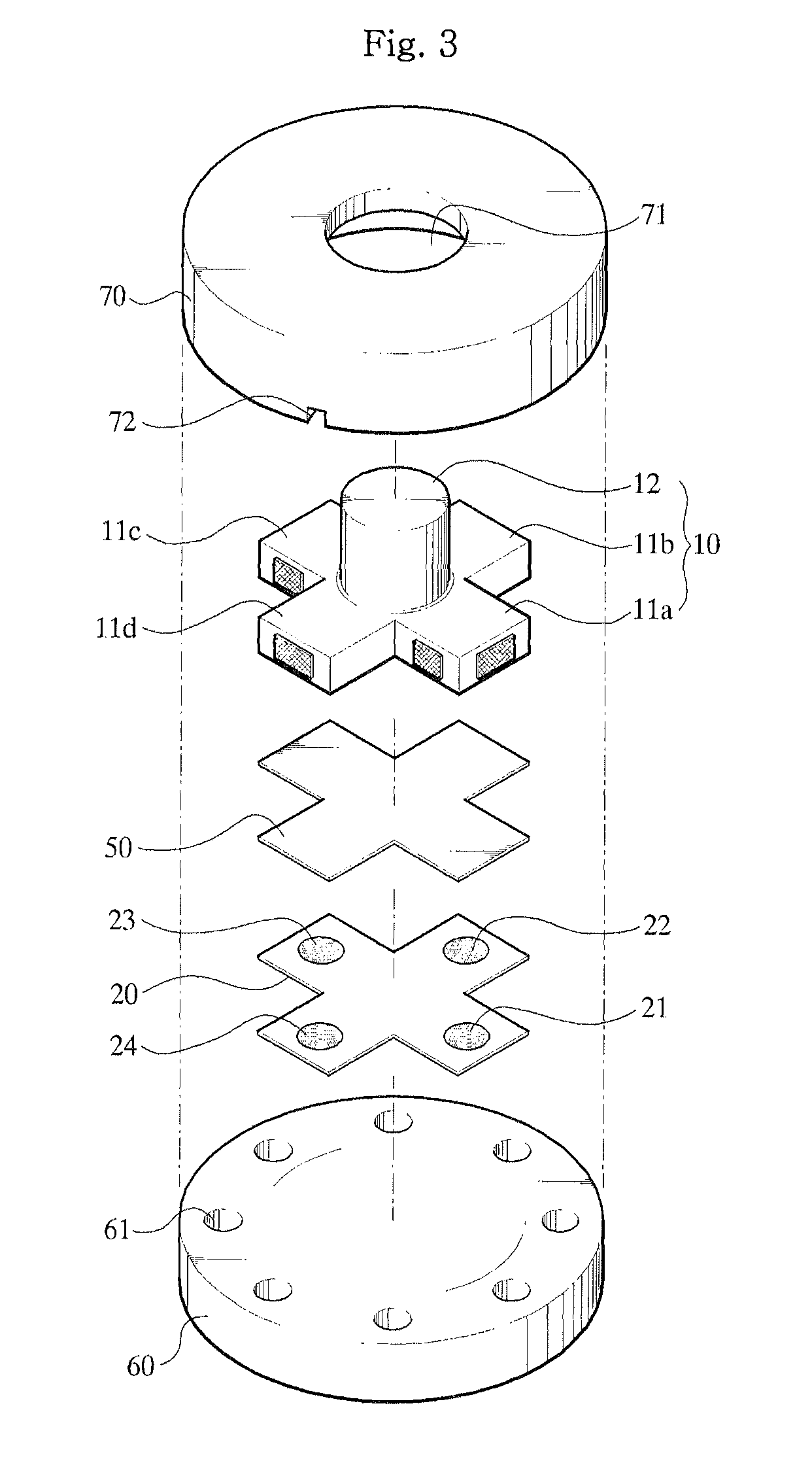 6-axis sensor structure using force sensor and method of measuring force and moment therewith