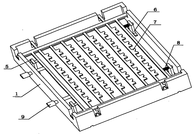 Spring type split block structure positioning clamp of free curve surface work pieces